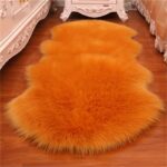 Orange Fur Rug